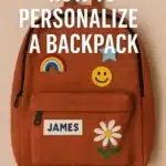 personalize a backpack