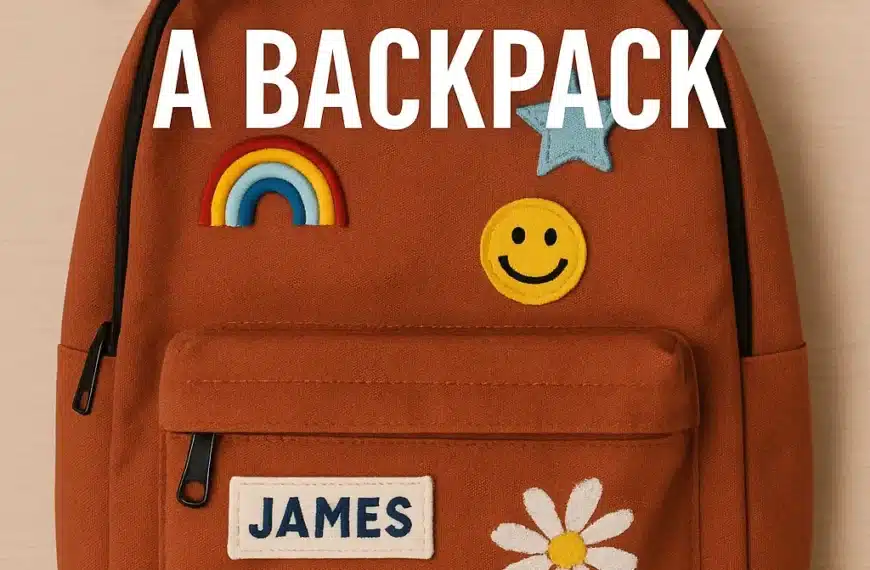personalize a backpack