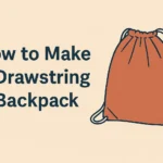 How do you make a drawstring backpack?