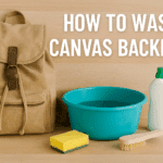 how to wash a canvas backpack?