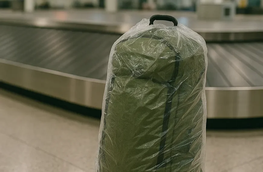 How to protect a backpack when checked as luggage?